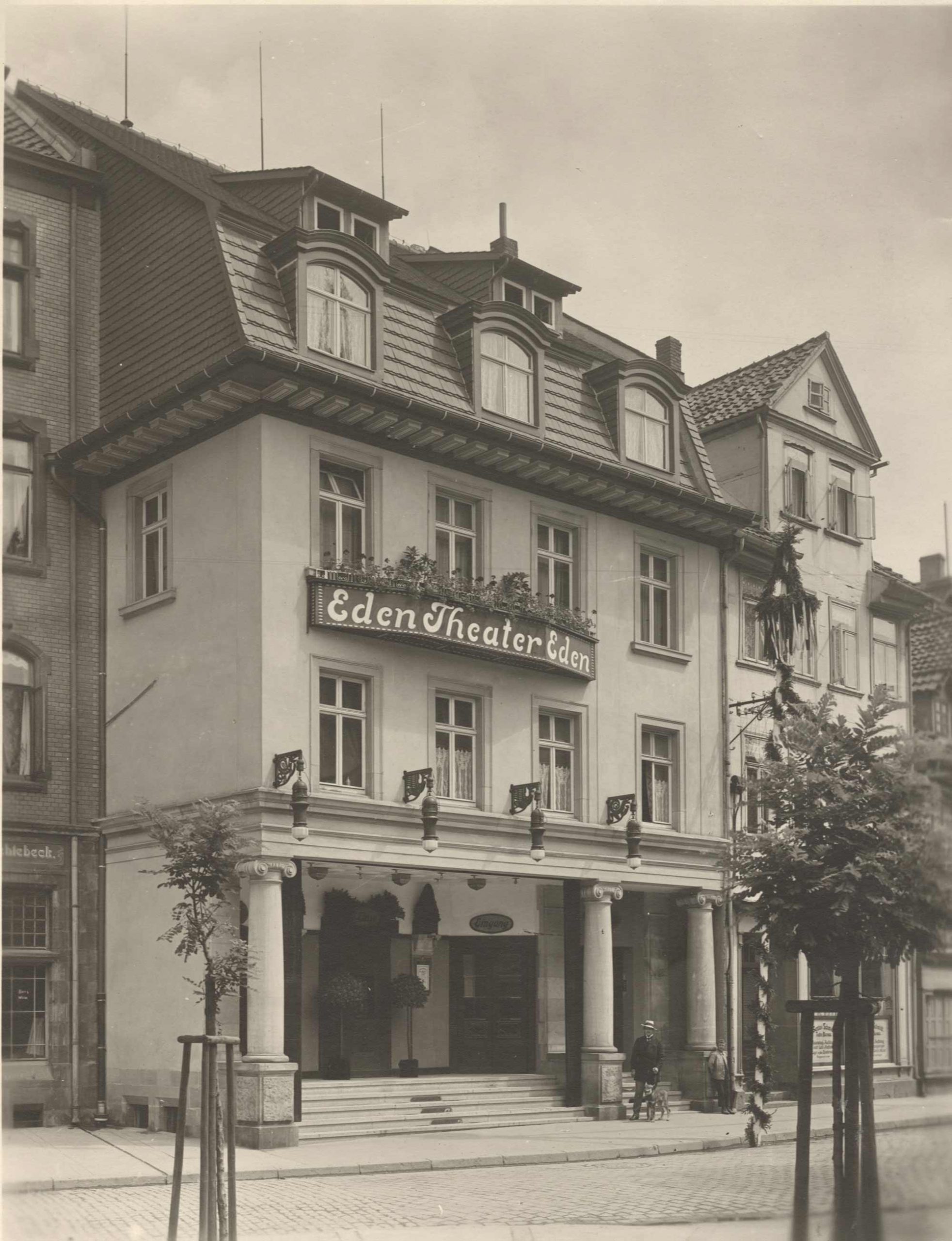 Historische Fotografie um 1920 Eden-Theater Eden Göttingen