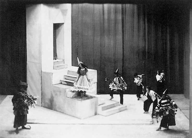 Szenenbild aus Xerxes im Stadtheater Göttingen, 1924 