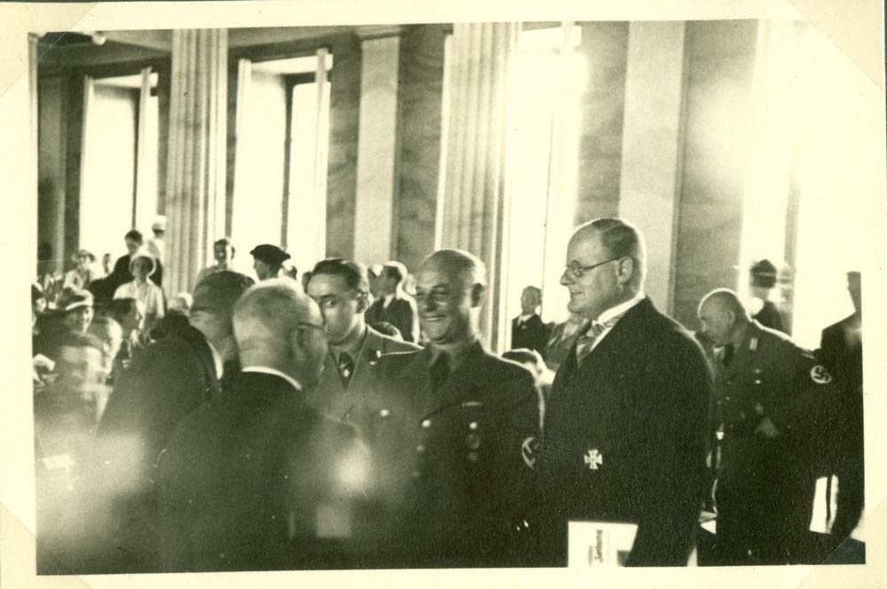 Fotografie Walter Meyerhoff, Präsidentialrat Heinz Ihlert, Geheimer Rat Valentiner am 23.06.1935